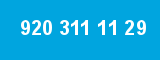 920 311 11 29 920 311 11 29
